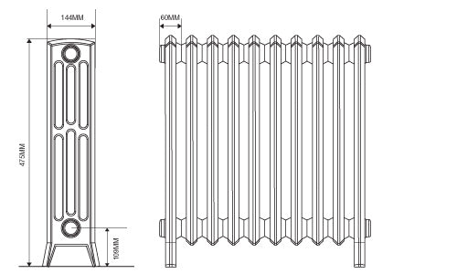 Dimensions for 360mm
