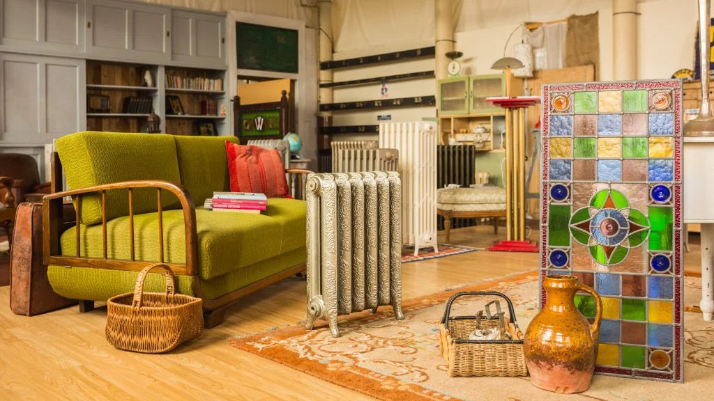 A selection of antiques...and cast iron radiators!