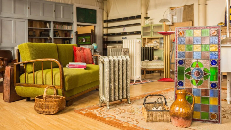 A selection of antiques...and cast iron radiators!