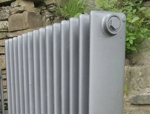 Square top old school cast iron radiator