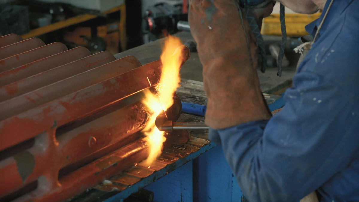 Taking a cast iron radiator apart